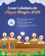 Their Majesties the Three Wise Men of the East about to arrive in Santiago del Teide