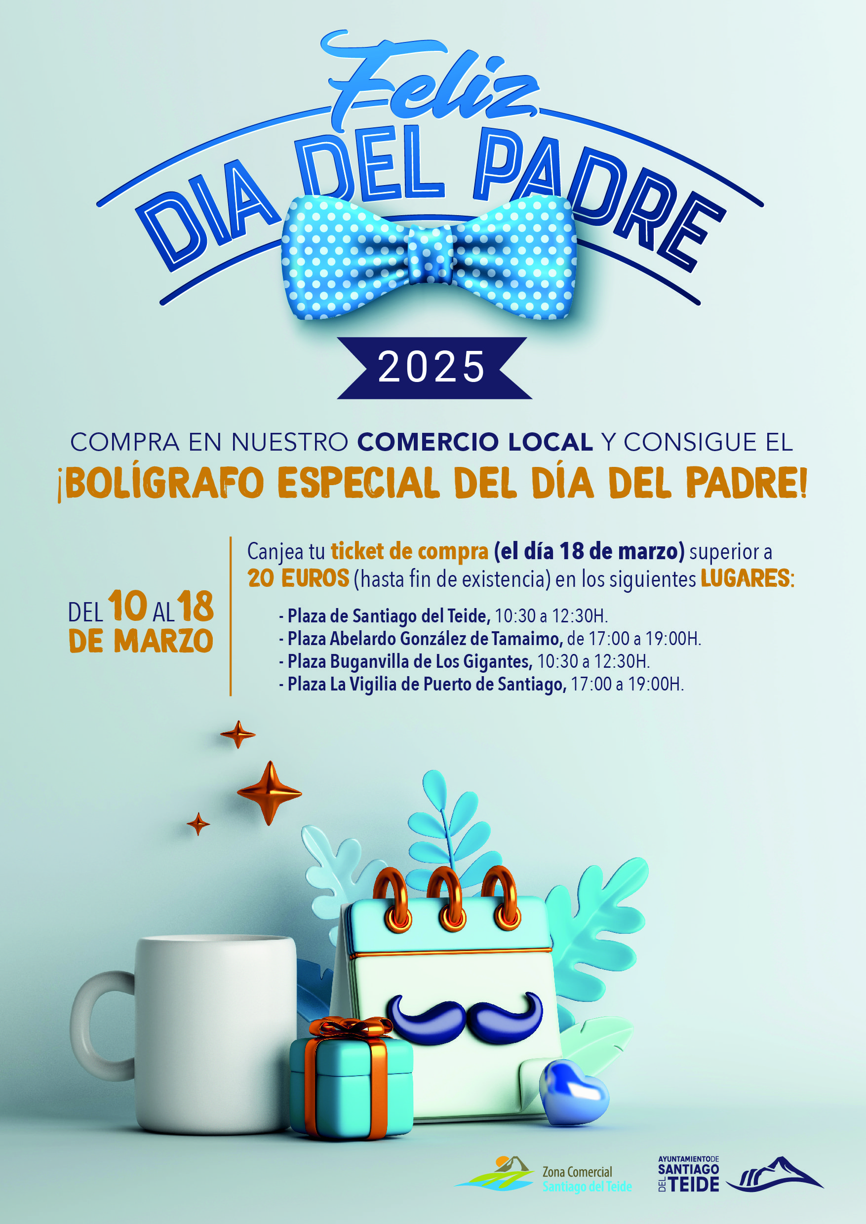 El ayuntamiento pone en marcha la campaña comercial con motivo de la celebración del Día del Padre