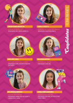 Six candidates aspire to become the 2025 Children's Queen of the Los Gigantes Carnival