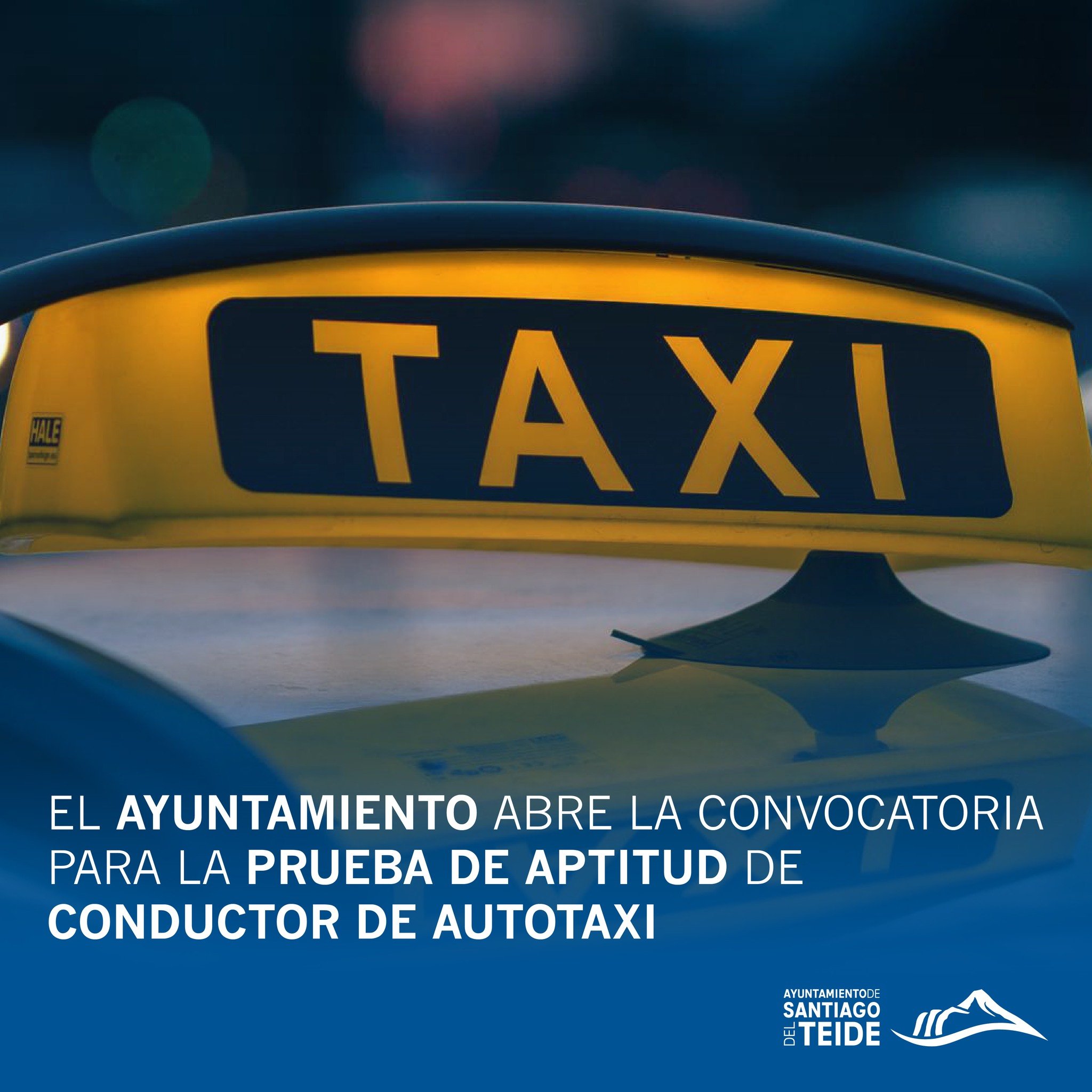 El ayuntamiento convoca pruebas de aptitud para obtener el permiso municipal de conductor/a de autotaxi
