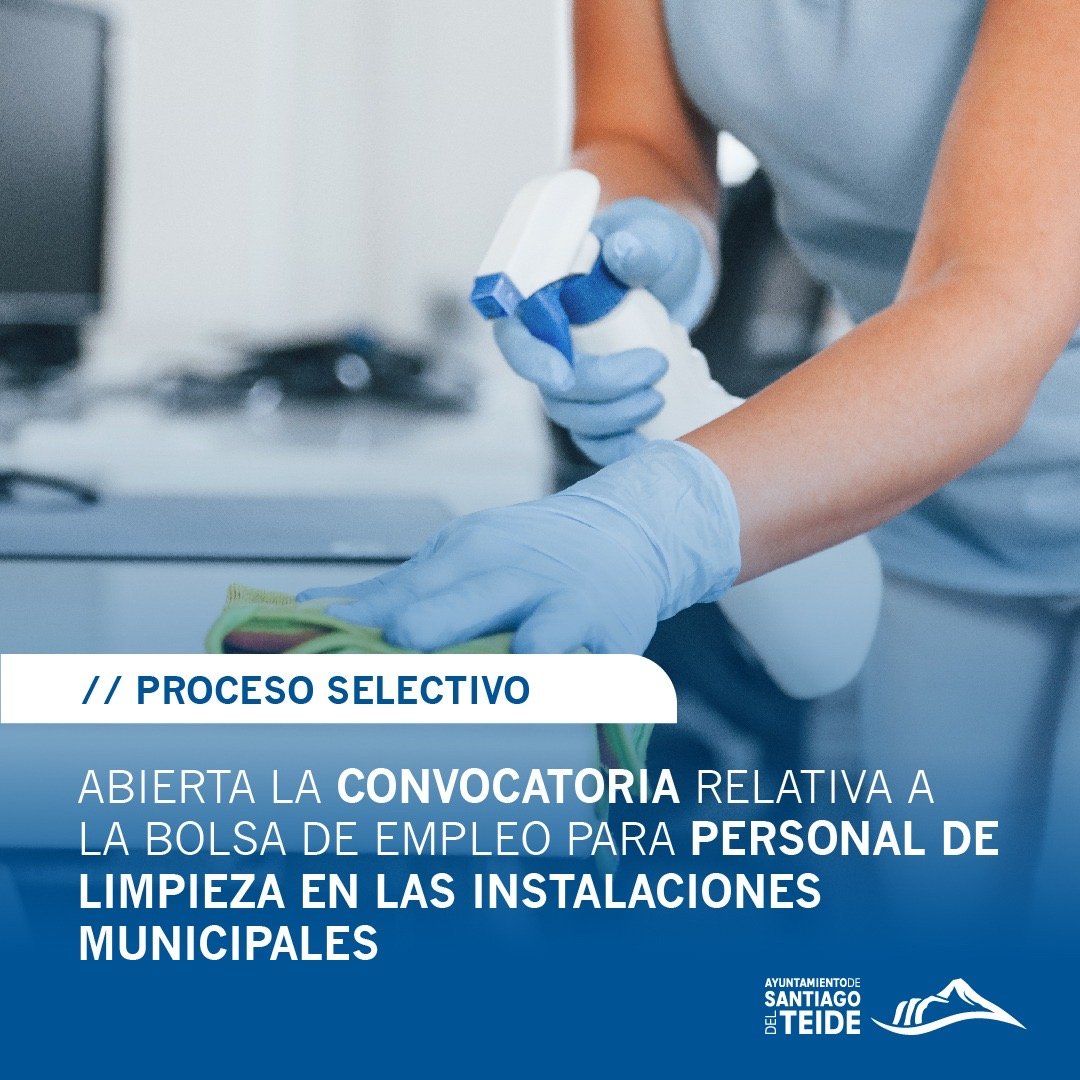 reserva de personal operario de limpieza de instalaciones municipales