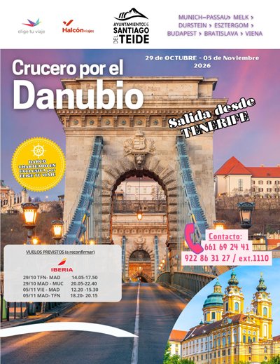 El ayuntamiento colabora en la organización de un crucero por el Danubio y un viaje para ver la iluminación navideña de Vigo