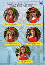 Five children aspire to become Princess of the San Pedro Festival 2025