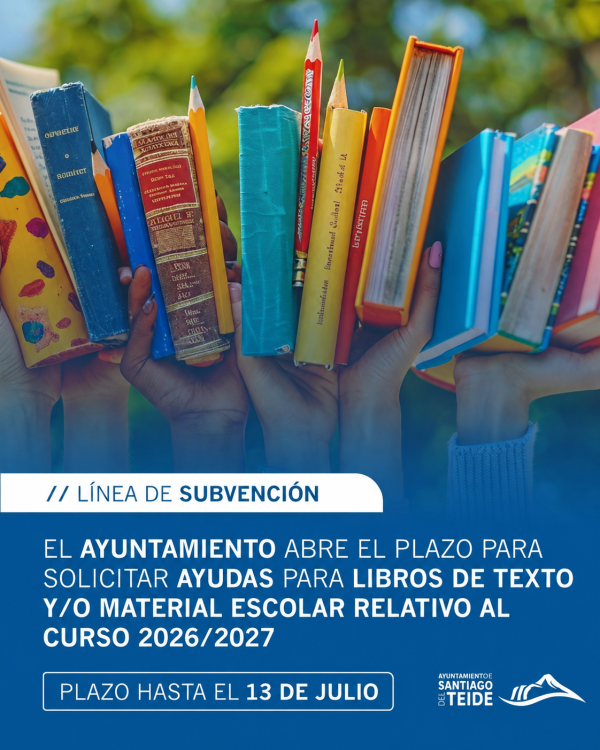 The town hall is accepting applications until July 13 for grants to purchase textbooks and school supplies for the 2026/2027 school year.