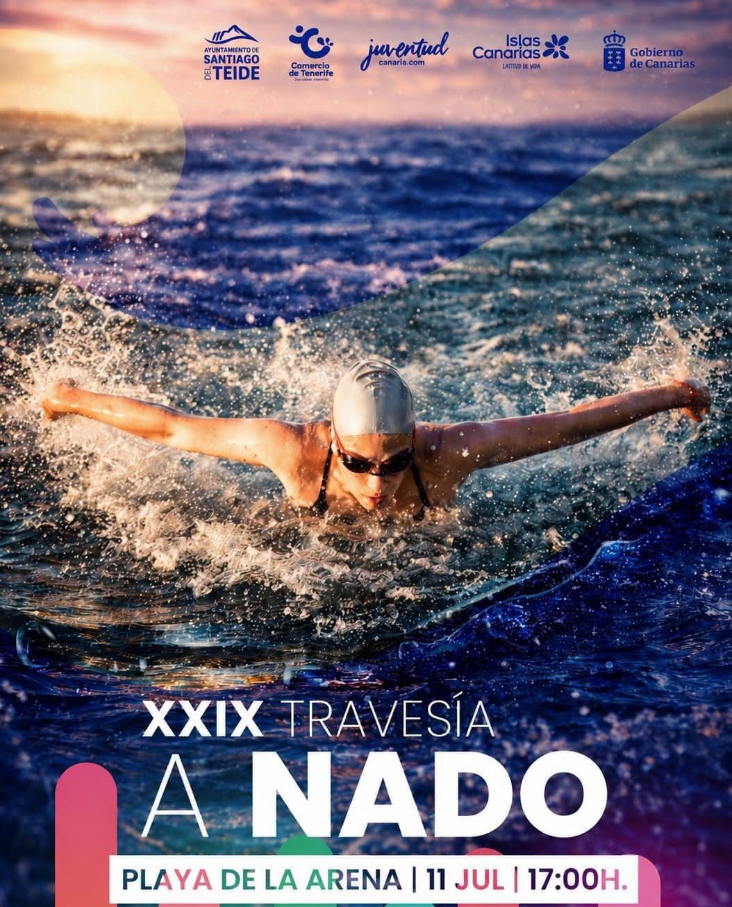 All 300 places for the 29th edition of the La Arena Beach-Puerto de Santiago Open Water Swim have been filled.
